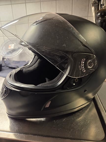 4Bikers integralhjälm svart