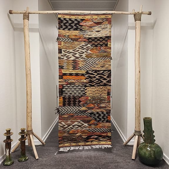 unik äkta Marockansk Berber ekologisk ull matta