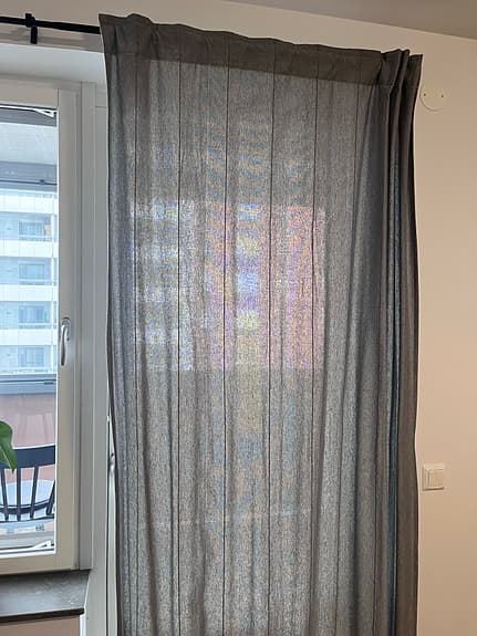 IKEA gardin mörkgrå