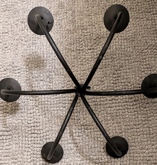 LJUSKRONA svart smide för kronljus (Utan upphängningsstag)