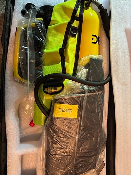 Syrgastuber, dykutrustning.