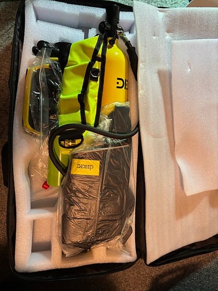 Syrgastuber, dykutrustning.