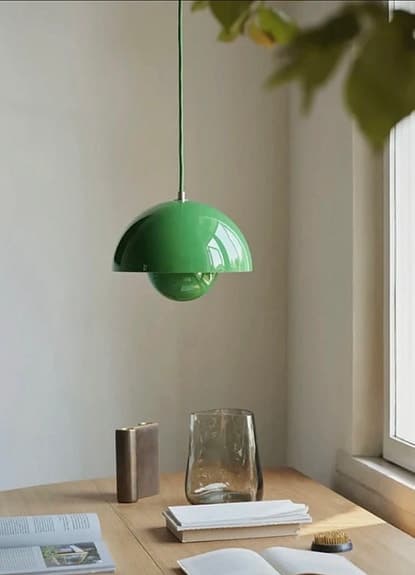 Flowerpot VP1 Pendant - signal green