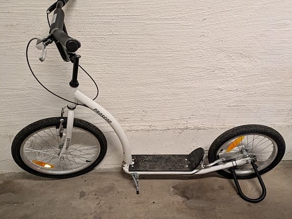 Sparkcykel vit