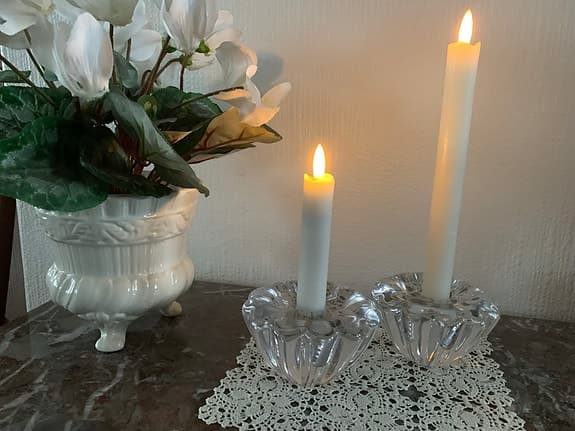 Orrefors ljusstakar "Blomman"