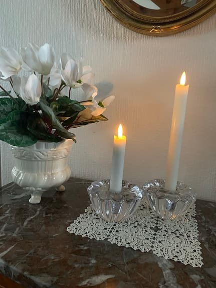 Orrefors ljusstakar "Blomman"