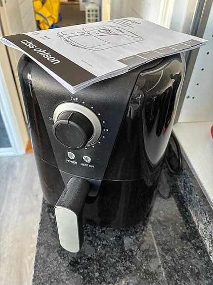 Clas Ohlson airfryer svart