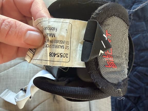 Bauer Lil Sport benskydd ishockey yth stl Lsvart röd