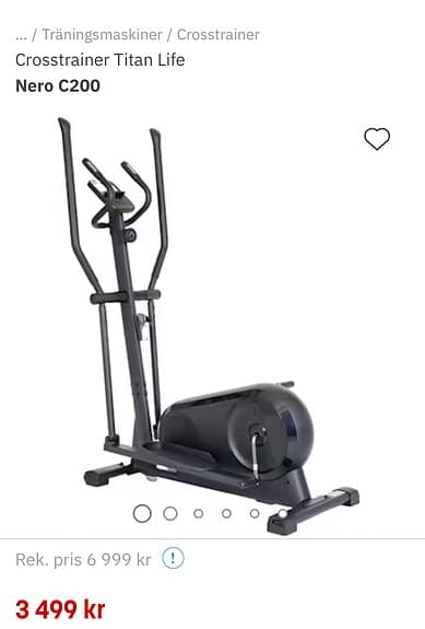 Master Fitness Nero C200 crosstrainer svart