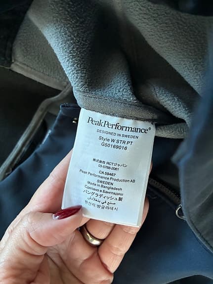 Peak Performance W STR PNT skidbyxa softshell blå dam