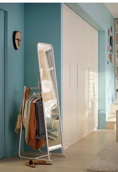 IKEA KNAPPER golvspegel vit 48x160 cm