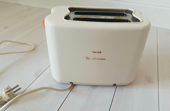 Philips brödrost vit