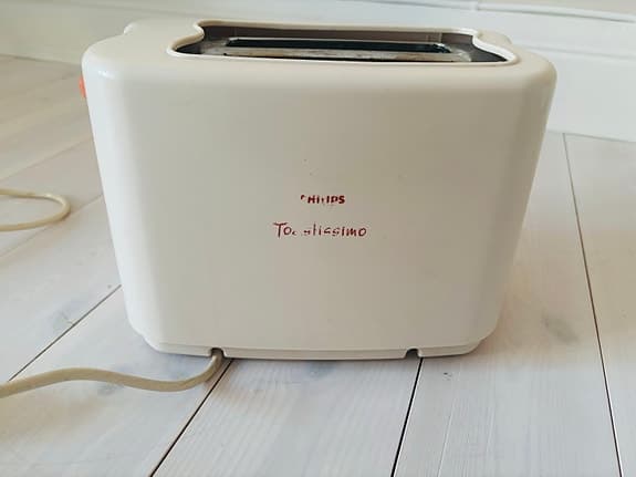 Philips brödrost vit