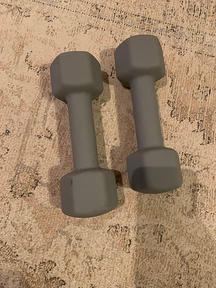 Crane hantlar 3 kg grå