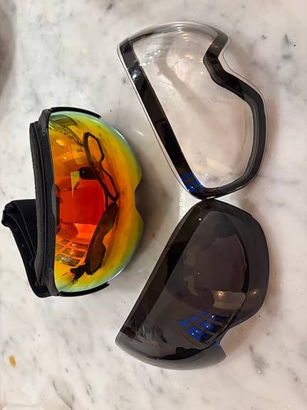 Skidglasögon Singular society barn med utbytbara linser och fodral