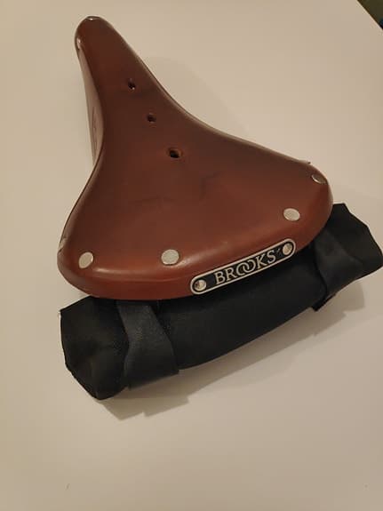 Brooks B17 lädersadel + Proofide och regnskydd