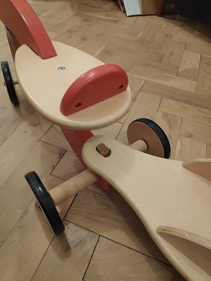 Mini walker wooden bike
