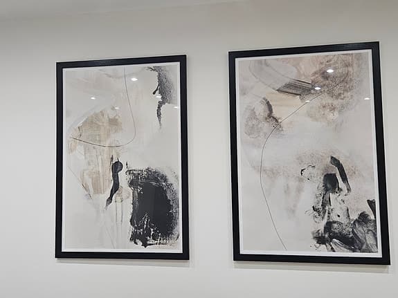 2 Stora tavlor med Desenio poster (60x90cm)
