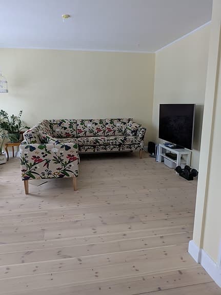 Mio Eden Hörnsoffa, 2,5+2,5-sits i Gripsholm tyg som Svenskt Ten