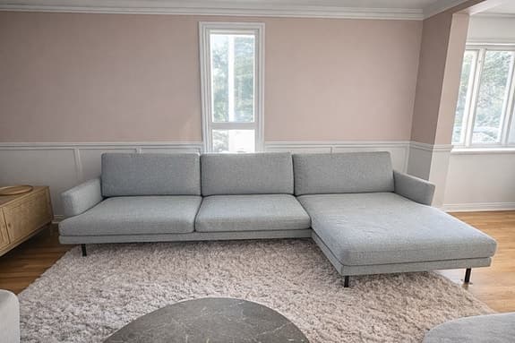IKEA KLINTORP 4-sitssoffa – grå