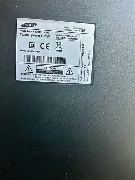 Samsung LED‑TV svart 40”