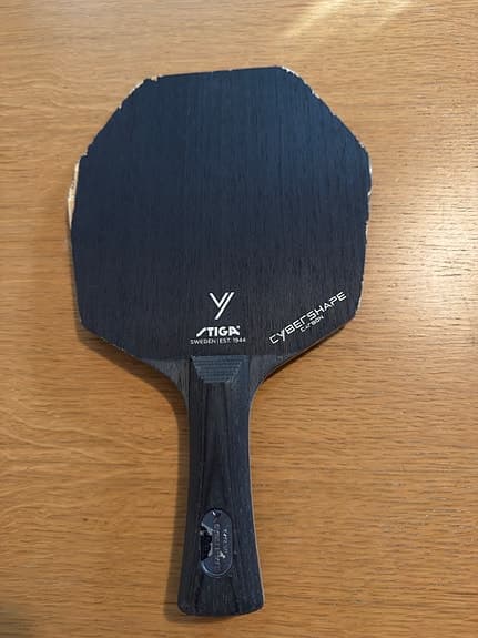 Stiga Cybershape bordtennisracket trä svart