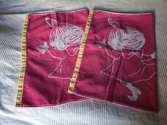 Mumin Lilla My rosa handdukar