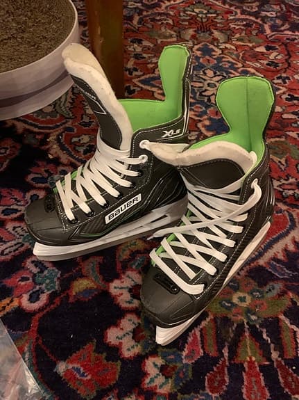 Bauer ishockeyskridskor storlek 36, 5 svart/grön