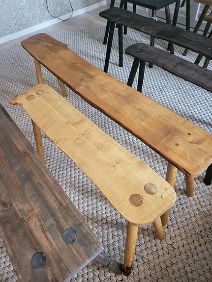 Stor å liten pall/bänk