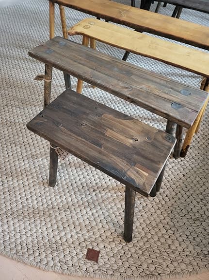 Stor å liten pall/bänk