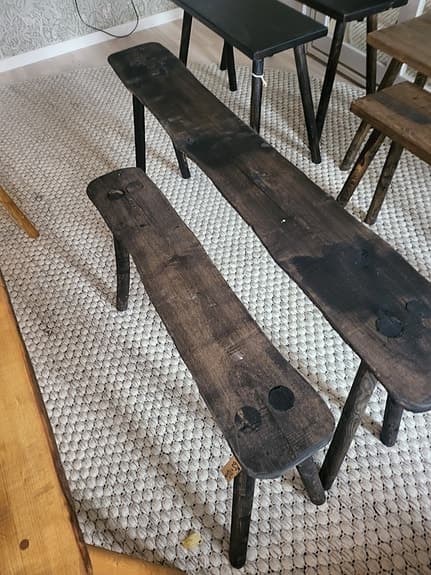 Stor å liten pall/bänk