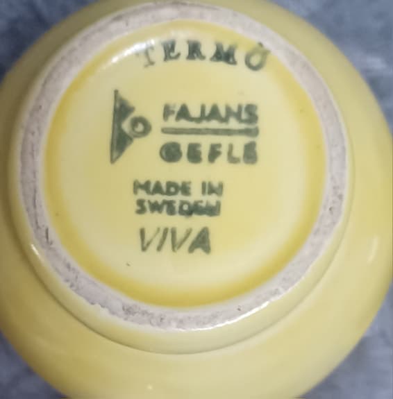 Vintage Gräddkanna & Sockerskål "Gefle"