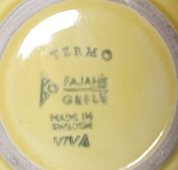 Vintage Gräddkanna & Sockerskål "Gefle"