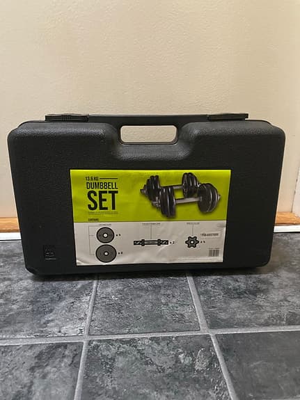 Dumbbell set hantelset med viktskivor i väska