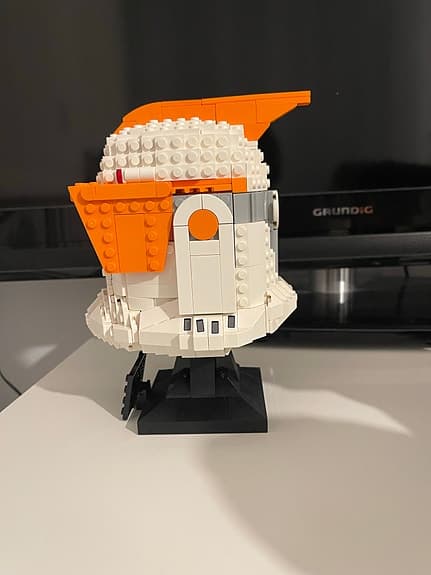 LEGO Star Wars 75350 hjälm Commander Cody vit orange