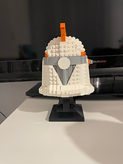 LEGO Star Wars 75350 hjälm Commander Cody vit orange