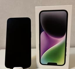 Apple iPhone 14 128 GB svart 100% batterihälsa