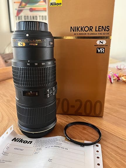 Nikon Nikkor AF-S 70-200mm f/4G ED VR objektiv