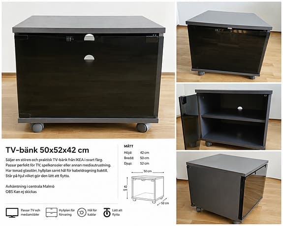 TV-bänk 50x52x42 cm