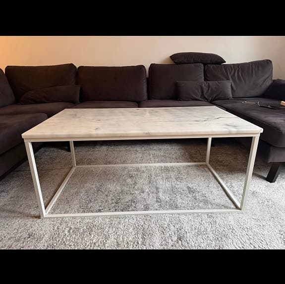 Äkta marmor soffbord!