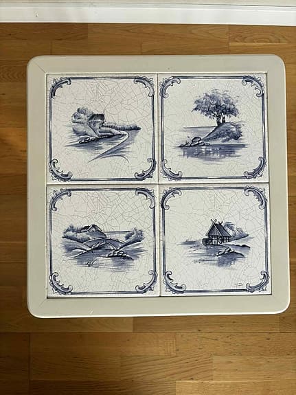 Bord sidobord Gustaviansk stil, 1900-tal kakelbord