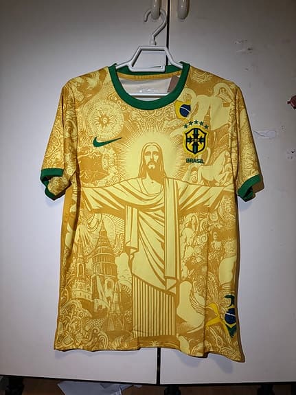 Nike Brasilien fotbollströja gul grön