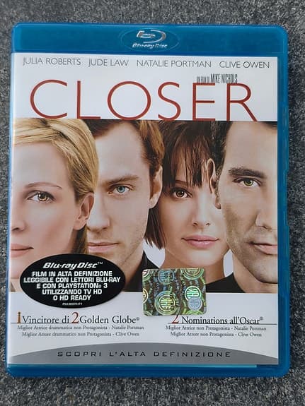Closer Blu-ray film
