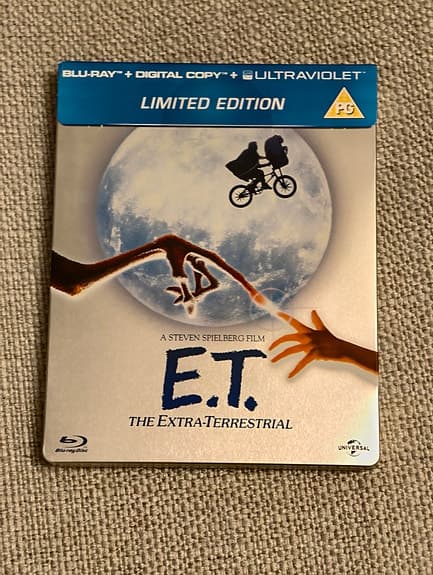 E.T: The Extra-Terrestrial Limited Edition steelbook blu-ray film