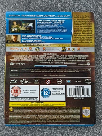 Blu-ray: Clash of the Titans (bluray film)