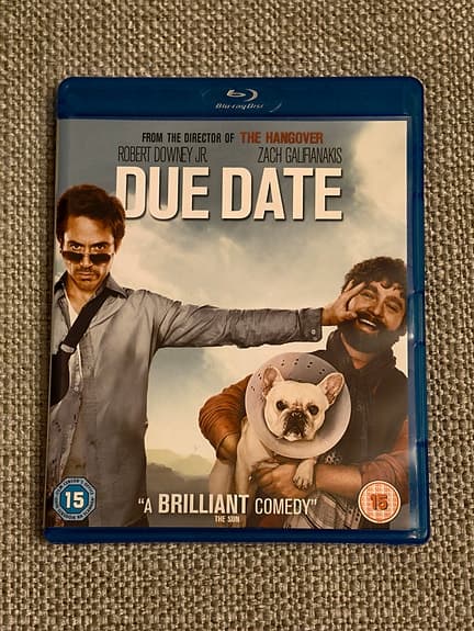 Bluray: Due Date blu-ray komedi film