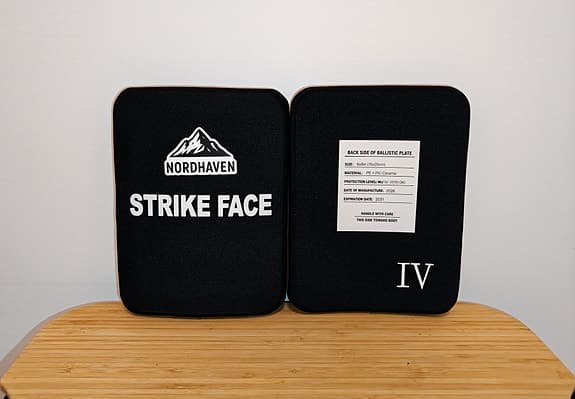 2st NordHaven NIJ IV Silicon Carbide 15x20cm Bulletproof Side Plates (Vertical)