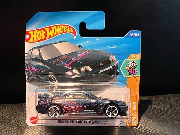 Hot Wheels Nissan Skyline GT-R (R34) leksaksbil