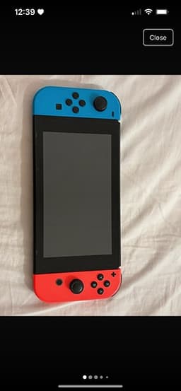 Nintendo Switch spelkonsol neon röd/blå