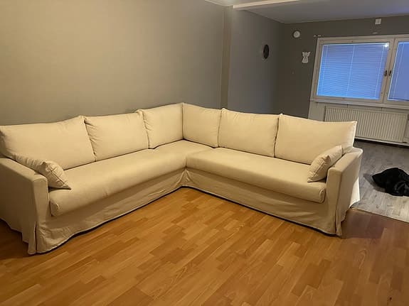 HYLTARP Hörnsoffa, 4-sits